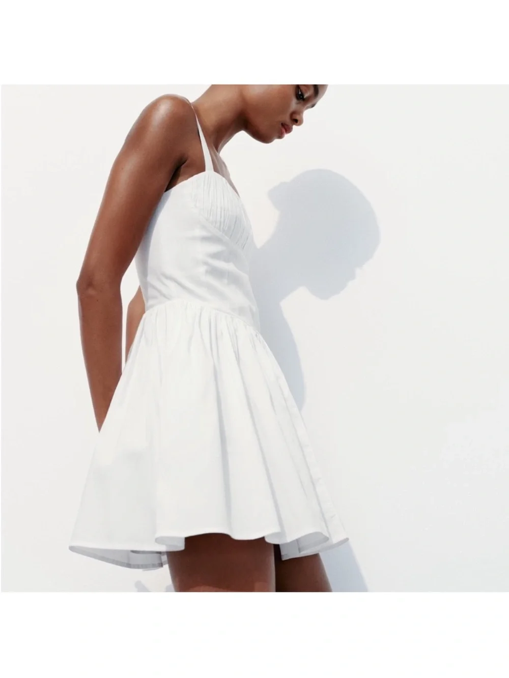 ZARA VOLUMINOUS SKIRT DRESS - Picture 1 of 11